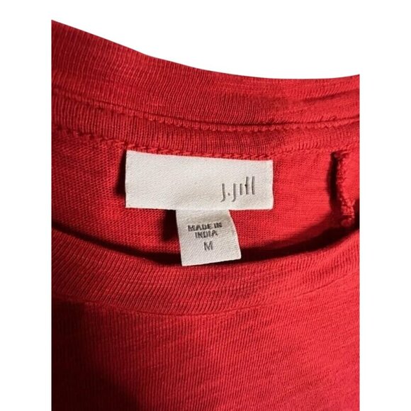 J. Jill Red Sleeveless Midi Tank Dress With Pockets Womens Size‎ M - Picture 4 of 13